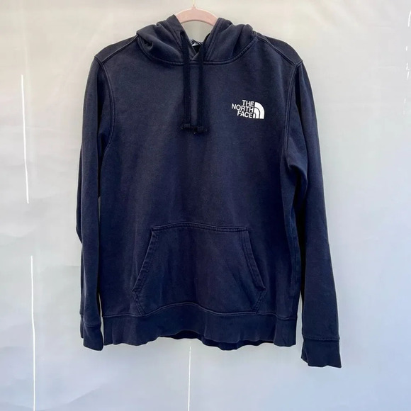 The North Face Women's Hooded‎ Pullover Long Sleeve Black Sweatshirt Size M - Picture 1 of 6
